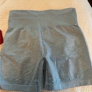 Women's Blue High-Waisted Shorts